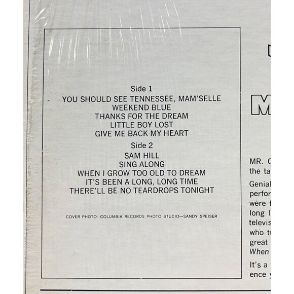 Jimmy Dean Mr Country Music Vinyl LP Country Harmony Columbia HS 11208 In Shrink - Picture 6 of 6